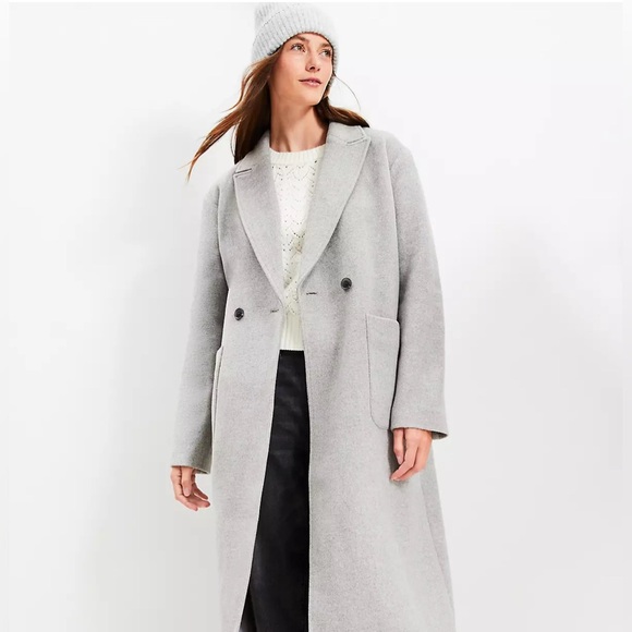 Lift Long Grey Peacoat - Picture 3 of 3
